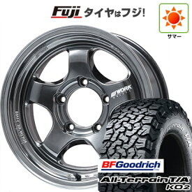 【新品】ジムニーシエラ/ジムニーノマド 夏タイヤ ホイール4本セット 225/70R16 BFグッドリッチ オールテレーンT/A KO2 RWL/RBL WORK ワーク マイスター S1 1P SUV フジオリジナルカラー 16インチ(送料無料)