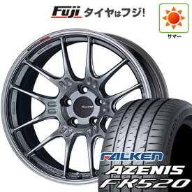 【新品国産車用5穴114.3】 夏タイヤ ホイール4本セット 225/45R18 ファルケン アゼニス FK520L ENKEI エンケイ GTC02 18インチ(送料無料)