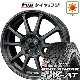 【新品国産車用5穴114.3】 夏タイヤ ホイール4本セット 225/65R17 ヨコハマ ジオランダー X-AT G016 OWL テクノピア カリテス S316 17インチ(送料無料)