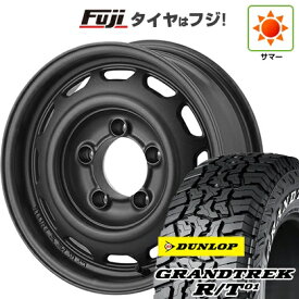 【新品】ジムニーシエラ/ジムニーノマド 夏タイヤ ホイール4本セット 215/70R16 ダンロップ グラントレック R/T01 RWL/RBL アピオ ワイルドボア ベンチュラ 6J 16インチ(送料無料)