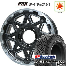 【新品】ジムニー 夏タイヤ ホイール4本セット 175/80R16 BFグッドリッチ オールテレーンT/A KO3 RWL レアマイスター LMG モンタグナ(ブラックポリッシュ/ブラッククリア) 16インチ(送料無料) サマータイヤ
