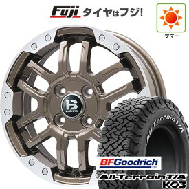 【新品国産車用5穴114.3】 夏タイヤ ホイール4本セット 215/70R16 BFグッドリッチ オールテレーンT/A KO3 RWL ビッグウエイ B-LUGNAS FRD(ブロンズ/リムポリッシュ) 16インチ(送料無料)