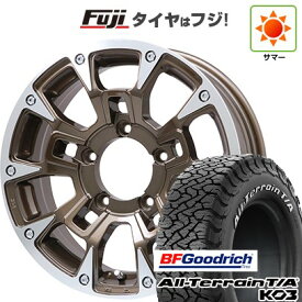 【新品】ジムニー 夏タイヤ ホイール4本セット 175/80R16 BFグッドリッチ オールテレーンT/A KO3 RWL ビッグウエイ B-LUGNAS BRD(ブロンズポリッシュ) 16インチ(送料無料) サマータイヤ