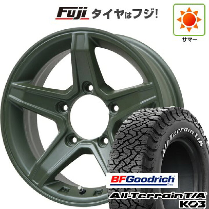 楽天市場】【新品】ジムニー 夏タイヤ ホイール4本セット 175/80R16 BF 