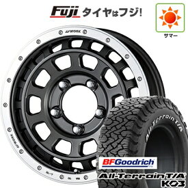 【新品】ジムニー 夏タイヤ ホイール4本セット 175/80R16 BFグッドリッチ オールテレーンT/A KO3 RWL WORK ワーク クラッグ ティーグラビック【限定】 16インチ(送料無料)