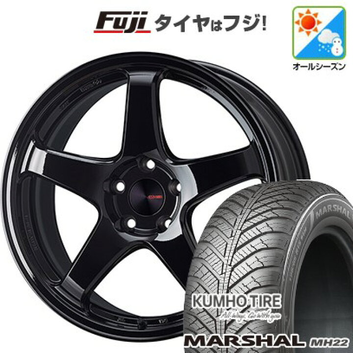 楽天市場】【新品国産車用5穴114.3】 オールシーズンタイヤ ホイール4 