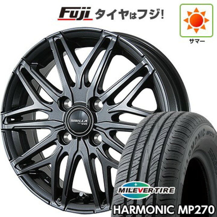 楽天市場】【新品国産車用4穴100】 夏タイヤ ホイール4本セット 185 