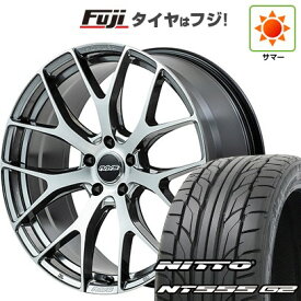 【パンク保証付き】【新品国産車用5穴114.3】 夏タイヤ ホイール4本セット 215/45R18 ニットー NT555 G2 RAYS レイズ ホムラ 2X7FT 18インチ(送料無料)