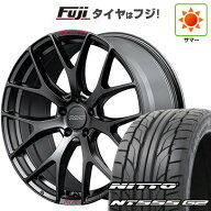 【パンク保証付き】【新品国産車用5穴114.3】 夏タイヤ ホイール4本セット 225/40R19 ニットー NT555 G2 …