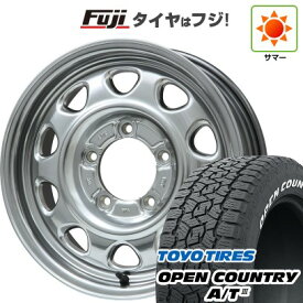 【新品】ジムニーシエラ/ジムニーノマド 夏タイヤ ホイール4本セット 195/80R15 トーヨー オープンカントリー A/T III RWL/RBL レアマイスター LMG OFF-STYLE(ハイパーシルバー) 15インチ(送料無料) サマータイヤ