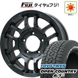 【新品】ジムニーシエラ/ジムニーノマド 夏タイヤ ホイール4本セット 195/80R15 トーヨー オープンカントリー A/T III RWL/RBL ビッグウエイ B-LUGNAS FRD(マットブラック) 15インチ(送料無料) サマータイヤ
