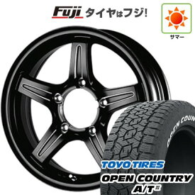 【新品】ジムニーシエラ/ジムニーノマド 夏タイヤ ホイール4本セット 195/80R15 トーヨー オープンカントリー A/T III RWL/RBL TWS グランヴァード NEO ブラックカット 15インチ(送料無料) サマータイヤ