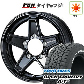 【新品】ジムニーシエラ/ジムニーノマド 夏タイヤ ホイール4本セット 195/80R15 トーヨー オープンカントリー A/T III RWL/RBL WEDS ウェッズアドベンチャー キーラータクティクス グロスブラック 15インチ(送料無料) サマータイヤ