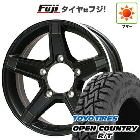 【新品】ジムニーシエラ/ジムニーノマド 夏タイヤ ホイール4本セット 195/80R15 トーヨー オープンカントリー R/T RBL プレミックス エステラ(マットブラック/リムポリッシュ) 15インチ(送料無料) サマータイヤ