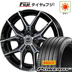 【新品国産車用4穴100】 夏タイヤ ホイール4本セット 185/65R15 ピレリ パワジー 共豊 スマック +EK M1 5.5J 15インチ(送料無料)