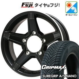 【新品】ジムニーシエラ/ジムニーノマド オールシーズンタイヤ ホイール4本セット 195/80R15 グリップマックス シュアグリップ オールシーズン ナノ(限定) プレミックス エステラ 15インチ(送料無料)