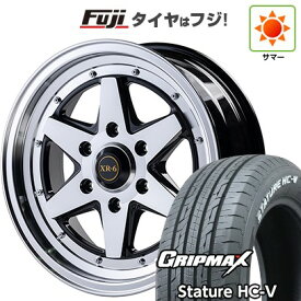 【新品】ハイエース200系 夏タイヤ ホイール4本セット 215/60R17 109/107S グリップマックス スタチャー HC-V RWL（限定） ファブレス ヴァローネ XR-6 1P 6.5J 17インチ(送料無料)