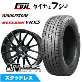 【新品】輸入車用 ボルボ（V90） スタッドレスタイヤ ホイール4本セット 245/45R18 ブリヂストン ブリザック VRX3 MSW by OZ Racing MSW 29(グロスブラック) 8J 18インチ(送料無料)