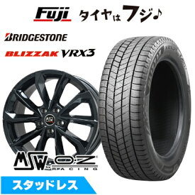 【新品】輸入車用 ボルボ（V60 2018-） スタッドレスタイヤ ホイール4本セット 235/40R19 ブリヂストン ブリザック VRX3 MSW by OZ Racing MSW 42(グロスブラック) 8J 19インチ(送料無料)