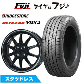 【新品】シビック タイプR(FL5) スタッドレスタイヤ ホイール4本セット 235/40R18 ブリヂストン ブリザック VRX3 レアマイスター LMスポーツ LM-10R(ブラック/ラインポリッシュ) 8.5J 18インチ(送料無料)