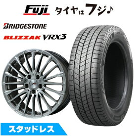 【新品】40系アルファード/ヴェルファイア スタッドレスタイヤ ホイール4本セット 225/60R18 ブリヂストン ブリザック VRX3 レアマイスター LF-FORCE クロームハイパーシルバー平座ナット 7J 18インチ(送料無料)