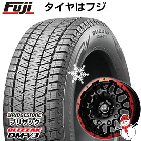 【新品】輸入車用 ラングラー スタッドレスタイヤ ホイール4本セット 265/70R17 ブリヂストン ブリザック DM-V3 DMV3 レアマイスター LMG MS-9W マットブラックレッドリム 17インチ(送料無料)