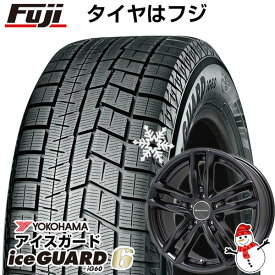 【新品】輸入車用 アウディA4（8W） スタッドレスタイヤ ホイール4本セット 205/60R16 ヨコハマ アイスガード シックスIG60 ユーロテック ガヤ5(マットブラック) 16インチ(送料無料)