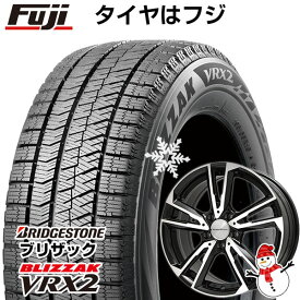 【新品】輸入車用 プジョー208 2012-20 スタッドレスタイヤ ホイール4本セット 185/65R15 ブリヂストン ブリザック VRX2 ユーロテック ガヤ ソリ(ブラックポリッシュ) 15インチ(送料無料)