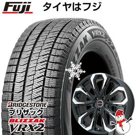 【新品国産5穴114.3車】 スタッドレスタイヤ ホイール4本セット 205/65R16 ブリヂストン ブリザック VRX2 ビッグウエイ レイシーン プラバ5X(マットブラックポリッシュ) 16インチ(送料無料)