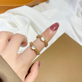 300円クーポン[送料無料] ゴールド　リング シンプル 指輪 アクセサリー　かわいい　重ね着け レディース トレンド フリーサイズ 記念日 誕生日 ゴールド クラシック ギフト プレゼント