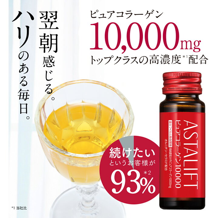 楽天市場 アスタリフト ドリンク ピュア コラーゲン 1箱 Fujifilm 公式 30ml 10本 コラーゲンドリンク 飲むコラーゲン 美容ドリンク うるおい ギフト プレゼント ノンカフェイン 低カロリー 飲みやすい 保存料 無添加 送料無料 あす楽 富士フイルム