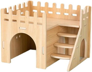 ウッド ハムスター眠っている家ハムスター おもちゃ 木のおもちゃ 簡単設置 継ぎ目構造 多機能 自由組み合わせ遊び場ハウス ペットの運動 かわいい ストレス解消 運動不足解消 ハムスター