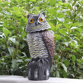 鳥よけ 防鳥具 鳩よけ 鳥撃退グッズ 梟 防鳥 害鳥 対策 威嚇 フクロウ 鳥除け グッズ ベランダ 害鳥対策 振りふくろう ゆらゆら 鳥よけフクロウ 防鳥 防獣対策 フクロウ 固定設置用 簡単設置