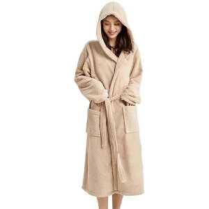 バスローブ レディース ガウン ナイトガウン ルームウェア ママ ワンオペ マイクロファイバー タオル地 可愛い 速乾 冬