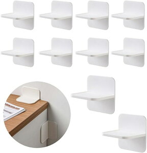 家具転倒防止 耐震ストッパー 地震転倒防止 8個セット 耐震グッズ 粘着式 しっかり固定 地震対策 穴開け不要 本棚 カラボックス 冷蔵庫 転倒防止 (8個セット)