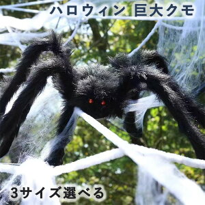 ハロウィン 屋外装飾 巨大クモ 大きなクモ 庭 芝生 ガーデン テラス ホラー ハロウィン 屋外装飾 屋内 お化け屋敷 小道具 家庭パーティー 装飾 ブラック 蜘蛛 クモ