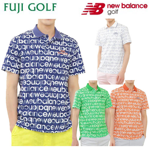 new balance golf ニューバランス ゴルフ<br>ロゴタイポグラフィ 半袖 ポロシャツ MENS METRO<br>0122160005 2022年モデル