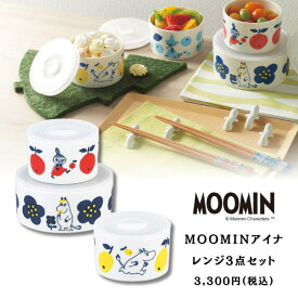 MOOMIN レンジ3点セット 磁器 日本製 北欧 ムーミン谷 ムーミン ミー スナフキン ムーミンショップ レンジパック 食器 インテリア キッチン 雑貨 器 お祝い 出産祝い 結婚祝い 新居祝い 引き出物 内祝い お返しギフト ギフトセット