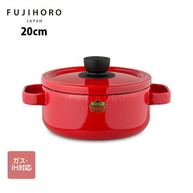 【新色追加】富士ホーロー　ソリッドシリーズ　キャセロール　20cm　2カラー　SD-20W