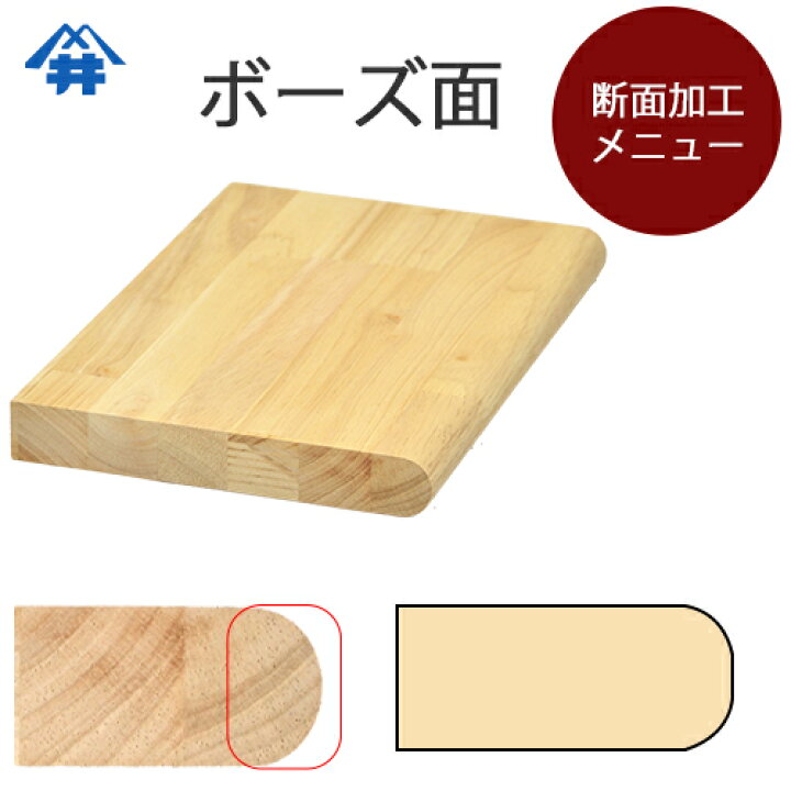 楽天市場】木材加工オプション【断面（面取り）加工・ボーズ面】端面を 