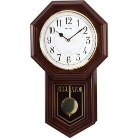RHYTHM リズム時計掛時計報時音4タイプ選択式付振り子時計 ベングラーR 4MJA03RH06