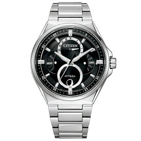 シチズン腕時計ソーラー時計 アテッサACT Lineメンズトリプルカレンダー ムーンフェイズBU0060-68E
