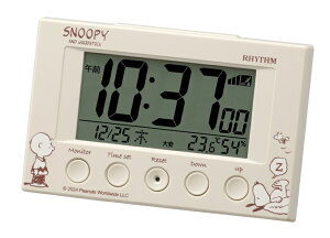 SNOOPYスヌーピー電波目覚まし時計スヌーピーR166 8RZ166MS38