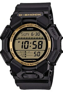 KiCASIO GVbN JVIrvBlack and Gold Series GD-010GB-1A9JF