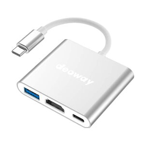 USB Type-C HDMI�ϊ� �A�_�v�^�[digital av multiport�^�C�vc JastBang 4K�Ή� 100W PD�[�d+USB 3.0�|�[�g 17 iPhone Switch