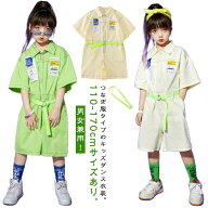 子供 半袖 セットアップ つなぎ服 ダンスウェア ジャズ オールインワン hiphop K-POP 韓国 キ キッズ カ…