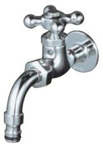 水栓蛇口 Hシリーズ H303自在蛇口 クロームメッキホースアダプター一体型固定コマ仕様