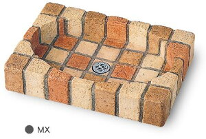 【立水栓ユニット/パン】オーバルパン◆送料無料犬猫ペット用 塗装仕上げコンクリート製アンティークレンガ調 水受け 動物用 庭用 ガーデン