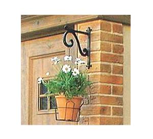 フラワーハンガーTypeAカンナ物置にも取付可能 ディーズガーデン おしゃれ 南欧プロバンス風 ガーデニング アルミ鋳物 ロートアイアン調 洋風エクステリア