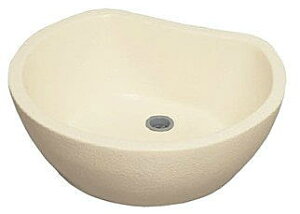 水栓パン ファミエンテパン ビーンズ屋外・ガーデン立水栓用水受けポット◆送料無料の格安